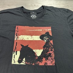 Cody James Shirt Mens 2XL Black Skull Cowboy Horse Flag Graphic Tee Western