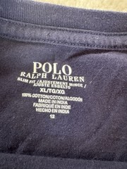 Polo Ralph Lauren XL T-Shirts Gray Navy Charcoal Classic Slim Fit Cotton