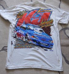 Vintage Kurt Johnson Shirt Men’s Small White 90s Graphic Shirt Racer Signature
