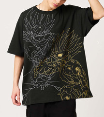 Graniph Dragon Ball Z Father Son Kamehameha Big Silhouette T Shirt L Japan