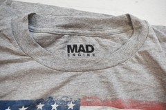 Mad Engine Mens Big & Tall American U.S.A. Distressed Flag Shirt New LT-6XL