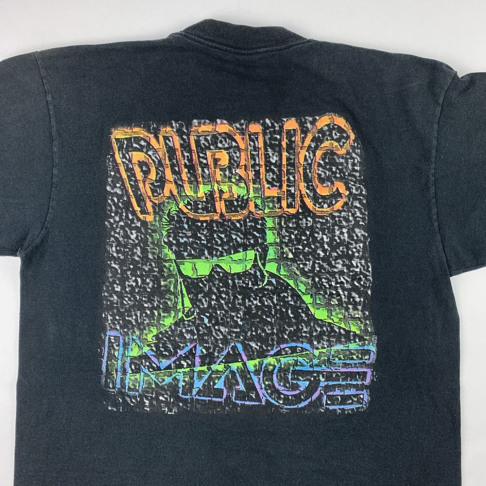 VTG 90s Public Image Surf Street Wear T-Shirt Mens Large Skate Single Stitch
