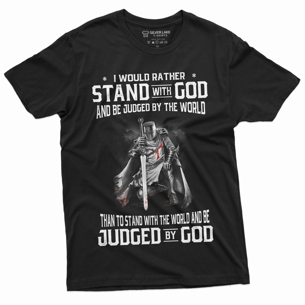 Men’s God Jesus T-shirt Stand by God Tee Shirt Jesus Christian Inspirational Tee