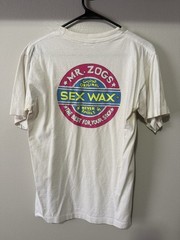 Rare Vintage Mr. Zogs Sex Wax Graphic T Shirt 90s White Stains Medium