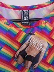 MALE POWER RAINBOW PRIDE SLEEVELESS SHIRT XL