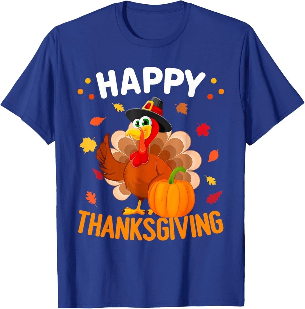 Happy Thanksgiving Turkey Day Autumn Fall Family Men Women T-Shirt