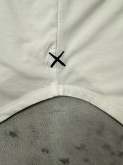 Cuts Clothing Elongated Henley T-Shirt Men’s XXl White