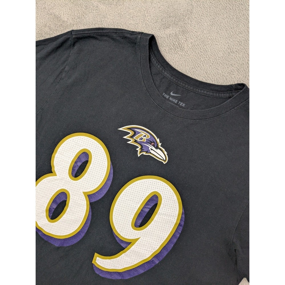 Nike Baltimore Ravens Mark Andrews 89 NFL Football T Shirt Men’s Large Black