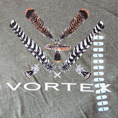 Vortex Turkey Core Logo T-shirt, Men’s Large, Military Heather Green