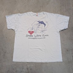 Y2K Fruit Of The Loom Men’s XL I Heart Skinny White Chick Shirt