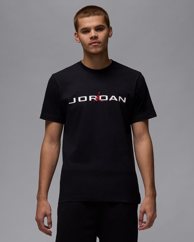 Nike Jordan Air Men’s T-shirt IB7353-010 Black/White US Size XS-3XL New