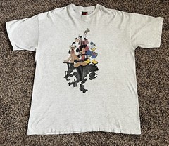 Vintage 90s Mickey Mouse Unlimited Goofy Donald Duck Disney Graphic XL 24”x 30”