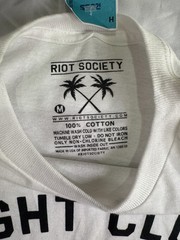 Riot Society Men’s Woody Woodpecker Woody’s Fight Club Graphic White T-Shirt M