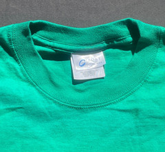 MENS VINTAGE GREEN NOVELTY 7-11 SHIFT TEE ST089