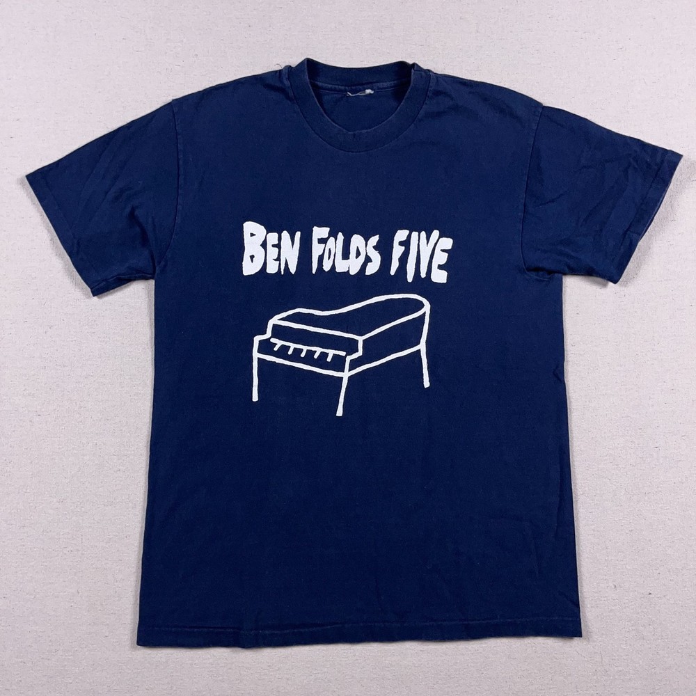 Vtg Ben Folds Five T Shirt Mens Small I Was Never Cool in School Band 90s Tee