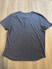 Banana Republic Men’s Indigo Heather Henley T-Shirt Size XL Moisture Wicking
