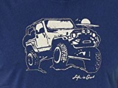 NWT Men’s Life is Good Off Road Jeep 4×4 Dk Blue Freestyle LW Tank