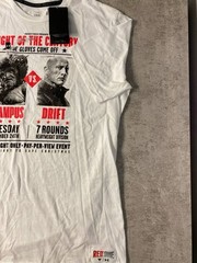 Under Armour Project Rock Men’s Large White Fight Of The Century Graphic T-Shirt