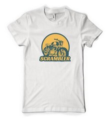 Scrambler Off Road Motorbike Biker Personalised Unisex Adult T Shirt
