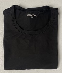 32 Degrees Cool Men’s Crew Neck T-Shirt Tee BLACK XXL Quick Dry Excellent