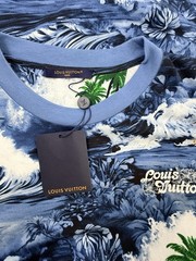 New Tags Louis Vuitton All Over Summer Surf Print Short Sleeve T-Shirt Sz XL