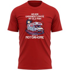 Humorous Old Man Motorhome T Shirt Funny Motorhomer Gift For Dad Grandad Him
