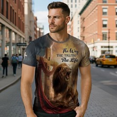 The Lion’s Roar In The Storm The Way The Truth The Life T-Shirt Full Size S-5XL