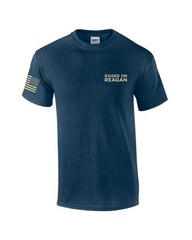 Reagan Bush Presidency Raised On Reagan Political Mens Short Sleeve T-shirt