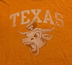 Texas Longhorns T-Shirt Burnt Orange Sz Large Authentic Apparel SEC NCAA