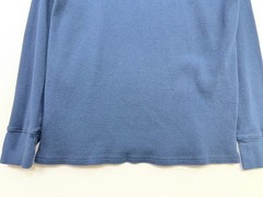 And Now This Mens Blue Thermal Waffle Knit Long Sleeve T-Shirt XL Casual Top