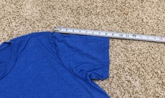 District Perfect Tri Adult Short Sleeve T-Shirt Blue Size L