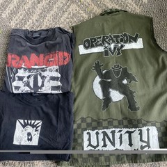 Operation Ivy Rancid Punk Rock Original Handmade Vest + Rancid T’s Pre-Owned