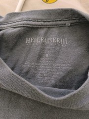 Hell raiser III pin head movie promo gray wash double sided official tee shirt s