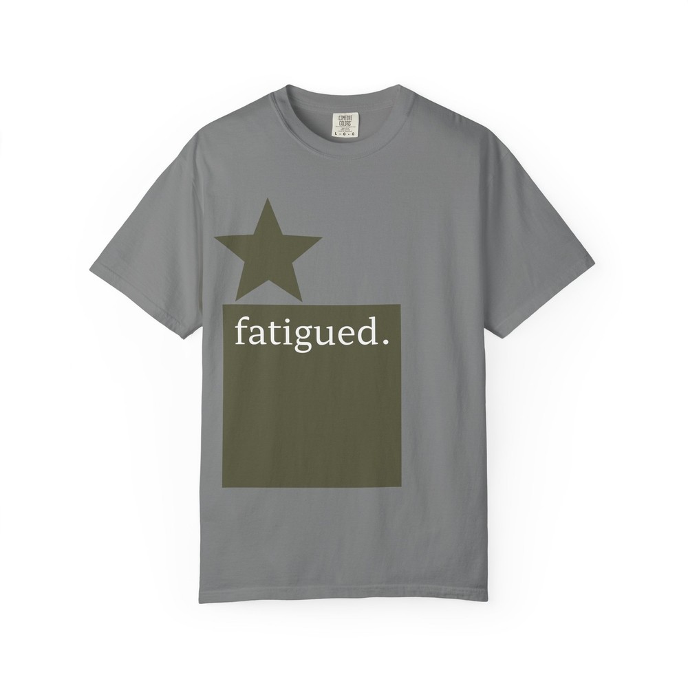 fatigued. graphic tee | minimal star box design