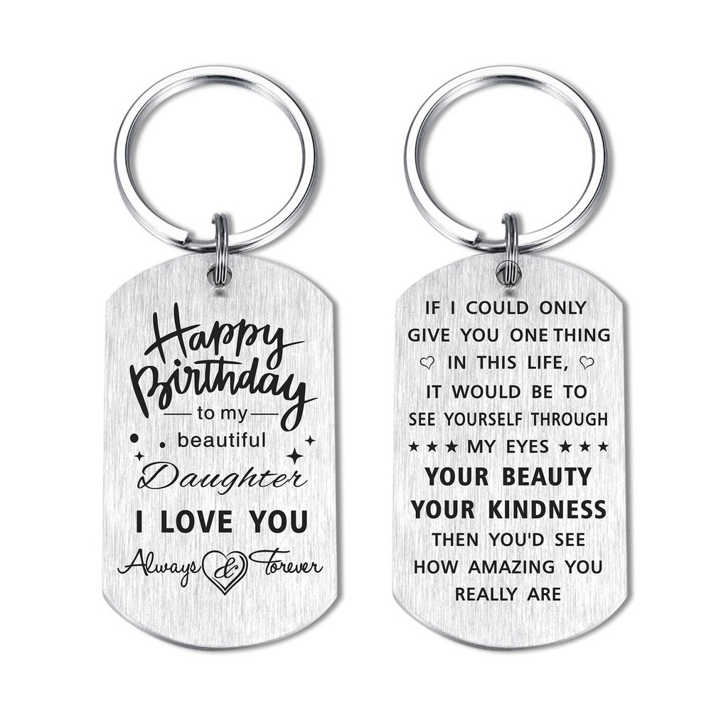 Daughter Birthday Gifts Adult Teen, Happy Birthday Daughter Gift Ideas Keychain