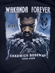 Wakanda Forever T-Shirt Adult Medium Chadwick Boseman RIP