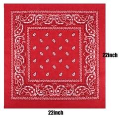 16PCS Bandanas Unisex Paisley Bandanas Bulk Multi-Purpose Headband Cowboy Hea…