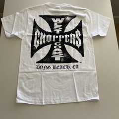 West Coast Choppers Men’s Core Logo T-Shirt Size M White/Black