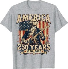 250 Years Patriotic George Washington 250th Anniversary T-Shirt