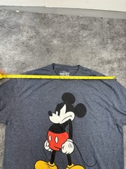 Disney Mickey Mouse Mens T-Shirt Size XL Blue Gray Top Graphic Print Tee