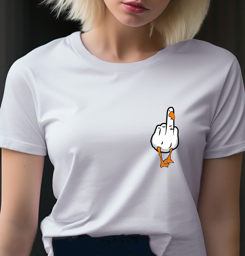 Unisex T-shirt – Duck You CREST – Original Funny Novelty Summer Couple Student