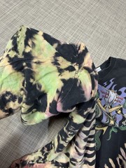 Vintage 1994 Liquid Blue Ian Bohorquez Goat Skull/Snake Tie Dye Shirt Size XL