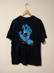 Santa Cruz x Stranger Things Screaming Lights t-shirt mens XL black