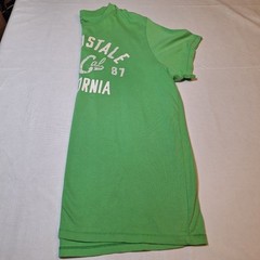 Aeropostale Lime Green White Spell Out Logo Graphic Tshirt Preppy Y2K Size XXL