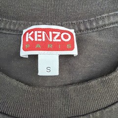 KENZO Paris Box Logo T Shirt short sleeve Black Red Small