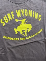 Vintage ~ Surf Wyoming Paddlers For Clean Water ~ T-shirt Mens M 100% Cotton