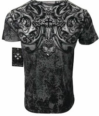XTREME COUTURE by AFFLICTION Men T-Shirt HADES Skulls Biker MMA S-5X