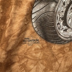 2015 Mountain Jo American by Birth Biker by Choice T-Shirt 2XL Brown Tie Dye