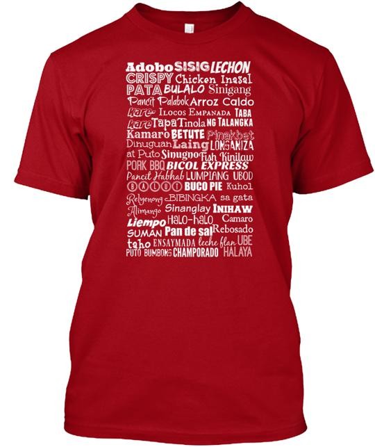 Filipino Food Trip T-Shirt Made in the USA Size S to 5XL