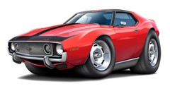 1973 1974 AMC Javelin Muscle Car Art Print NEW